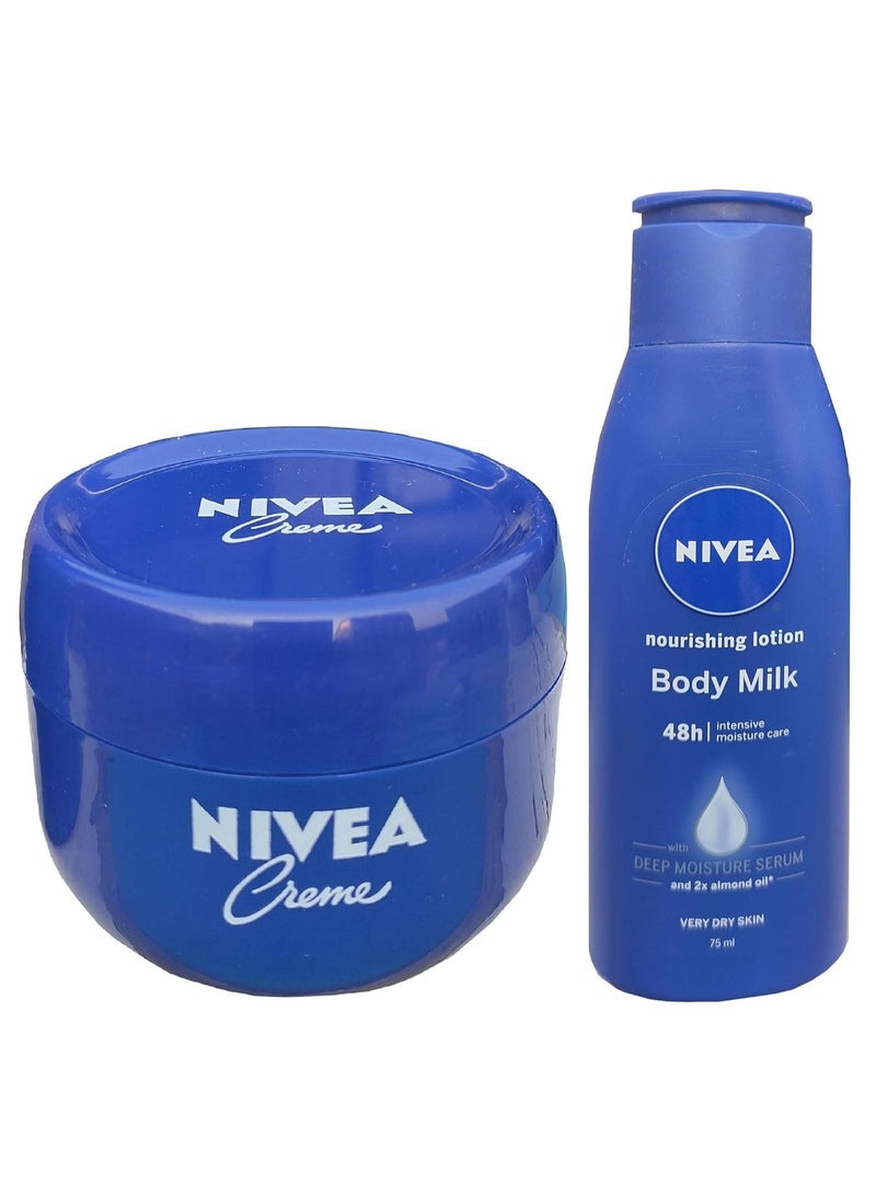 نيفيا كريم نيفيا 200 مل مع لوشن مرطب للجسم 75 مل. - Image 1